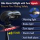 thumbnail image 3 of Sirena de luz trasera de freno inteligente para bicicleta, alarma de carga antirrobo, alarma ajustable, cola de inducción con luz de 7 niveles Kearding EL010431-00, 3 of 5
