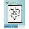 thumbnail image 2 of Black Wood & Canvas Wall Decor Hanging Every Family Has a Story Wall Décor Art Sign Large 19x24-Inch, 2 of 4