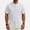 White, variant on FRSASU Men's Dress Shirts Short Sleeve Button Down Mandarin Collar Shirt Solid Casual Summer Vacation Tops White