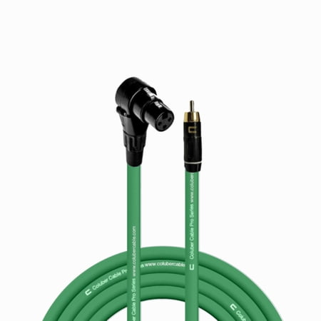 Coluber Cable Balanced Right Angle XLR Female-RCA Male 3-Pin Audio Connector