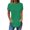 Green, variant on Tiqkatyck Women's Spring and Summer Round Neck Short Sleeve Womens Tops Irregular Hem T Shirt Top Summer Tops T Shirts for Women Coffee L