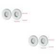 thumbnail image 2 of Seitruly Almohadillas de espuma viscoelástica de cuero proteico de repuesto para Solo 2/3, almohadilla para auriculares, compatible con Bluetooth, Blanco Bluetooth 2piezas, 2 of 6