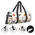 thumbnail image 3 of Balery Funny Chicken Bolsa de Gimnasio para Mujeres y Hombres, Bolsa de Viaje Impermeable, Bolsa de Fin de Semana con Compartimento para Zapatos y Bolsillo Húmedo, 3 of 6