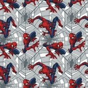 Springs Creative Marvel Avengers Spider-Man Web Crawler 100% Cotton Fabric by The Yard
