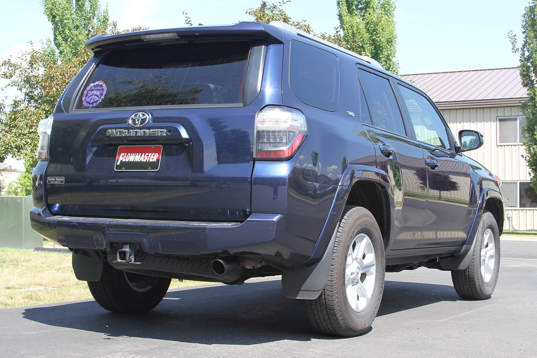 Flowmaster 717805 FlowFX Cat-Back Exhaust System; Single Exit; Incl. 3.5 in. Tubing/Straight Through Mufflers; 3.5 in. Black Ceramic Tip; 409 Stainless Steel;