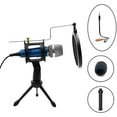 thumbnail image 6 of Condenser Recording Microphone 3.5mm Plug and Play for Mac PC Android Gaming (Blue), 6 of 7