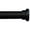 Black, variant on Urbanest Classic Forged Iron Button Curtain Rod, White, 28"-48"