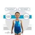 thumbnail image 4 of Obersee - O3GL054CS - Girl's Girls Gymnastics Leotard - Cross Back Turquoise | Child (4-6 Years), 4 of 4