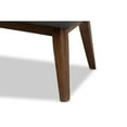 thumbnail image 7 of Baxton Studio Elia Mid-Century Modern Walnut Wood Dark Grey Fabric Button-Tufted Bench, 7 of 7