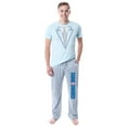 thumbnail image 6 of Dumb and Dumber Mens' Harry Dunne Blue Tuxedo Costume Sleep Pajama Set, 6 of 6
