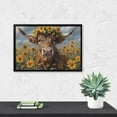 thumbnail image 6 of Diamond Art Kits for Adults, Cute Cow Sunflower Crown ADiamond Painting Kits for Beginners, Frameless Round 5D Full Drill Diamonds Art Pictures Gem Art Crafts Home Decor Gifts, 6 of 8