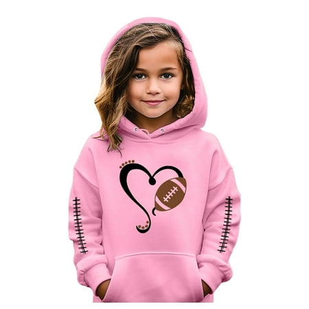 

Hoodies for Teen Girls Long Sleeve Soft Graphic Hoody Cute Pullovers Top Christmas Warm Skin-Friendly Comfortable Baby Sweatshirt