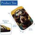 thumbnail image 4 of Dog 12.5x8.2 Inch Soft Comfortable Furry Printed Armrest Accessory Car Armrest Pad Mat, 4 of 6