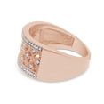 thumbnail image 4 of AFFY 0.04 Ct Round White Natural Diamond Wedding Band Ring in 14k Rose Gold Over Sterling Silver (Clarity I2-I3) Ring Size : 9.5, 4 of 7