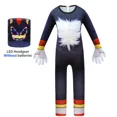 thumbnail image 3 of Conjunto de mono con guantes y gorro de dibujos animados de Sonic Shadow para niños y niñas, disfraz de Cosplay de Navidad y Halloween, 3 of 5