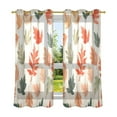 thumbnail image 6 of Yayeee Window Curtains Light Filtering 63"x52" Grommet Panel Pair Home Living Room Decor, Red Autumn Leaves, 6 of 7