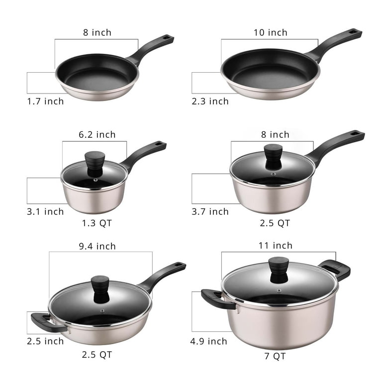 Bergner Cookware Set With Glass - Get Best Price from