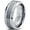Silver, variant on 8mm Silver Gray Grey Beveled Edge Brushed Polished Classic Tungsten Carbide Wedding Band Ring for Men Women Comfort Fit Engagement Anniversary Size 5