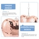 thumbnail image 3 of Raindrops Adorno Colgante Corazón Espejado En Rosa Dorado Para Eventos Y Ambientes Modernos, 3 of 8