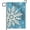Blue Snowflakes, variant on SM-XLHN Hello Winter Snowflakes Garden Flag Double Sided, Christmas Snow Black Decorative Yard Outdoor Home Small Decor, Seasonal Burlap Outside House Decoration 12 x 18