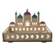 thumbnail image 2 of Bandeja de Ramadán de madera Eid Mubarak, bandeja para servir vajilla, D Yuyangstore Bandeja de madera de Ramadán, 2 of 8
