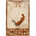 thumbnail image 2 of Unknown 1st Century Roman Artisan 13x18 White Modern Wood Framed Museum Art Print Titled - Wall Fragment with a Peacock, 2 of 4