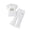F02-White, variant on HCNTES Kids Girls Fashion 2 Piece Set Short Sleeve Crewneck Top Stretch Waist Pants Girls Casual Dailywear Spring Summer School Outfit 3-7Y(F02-White,7-8 Years)