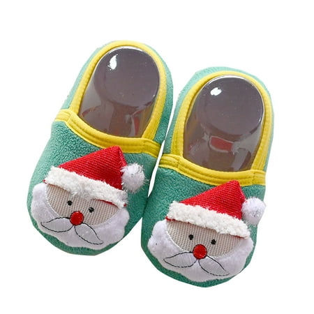 

WUXIAN Baby Sneakers Christmas Boys Thicken Floor Cartoon Tree No Outwear Children Lovely Running Shoes