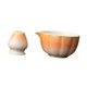 thumbnail image 2 of 2 piezas de tazón de té con pico vertedor, tazón de cerámica para matcha, regalo de cumpleaños japonés naranja, 2 of 9