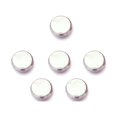 thumbnail image 3 of 6 Pieces Saxophone Buttons Trumpet Decorative Golden Silver Key Button Professional Smooth Surface Metal Stone Repairing Part Decoration Keys Silver, 3 of 8