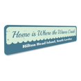 thumbnail image 3 of Beach Waves Novelty Sign, Metal Wall Decor - 4x18 inches, 3 of 4