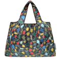 thumbnail image 4 of Wrapables Large Foldable Tote Nylon Reusable Grocery Bags, Connections, 4 of 6