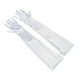 thumbnail image 2 of Guantes largos, manoplas, elegantes, protección solar, antideslizantes, hasta el codo. Blanco, 2 of 9