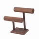 thumbnail image 1 of Organizador de pulseras y joyas, tocador moderno de madera de 2 niveles, estante para relojes, organizador de almacenamiento de brazaletes para, 1 of 9