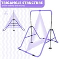thumbnail image 6 of ZENOVA Gymnastics Bar Kids with Mat, Junior Training Bar, Height Adjustable Horizontal Bars, Folding Gymnastics Bars Monkey Bars for Kids, Purple, 6 of 8