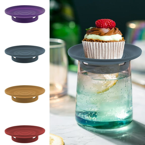 4 Pcs Silicone Wine Glass Covers 4 Colors Sturdy Drinking Glass Covers Environmental Friendly Wine Glass Covers Easy to Operate Drinking Glass Covers Reusable Wine Glass Covers for Family Bars Party