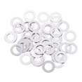 thumbnail image 1 of Uxcell M6 304 Acier Inoxydable Rondelles Plates, 50 Pcs 6x10x0.2mm Intercalaires Plates Ultra Fines, 1 of 7
