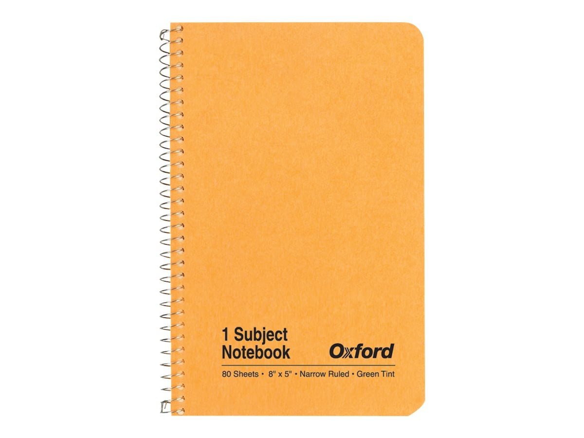 Oxford 1 subject notebook spiralbound 5 in x 8 in 80 sheets
