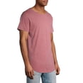 thumbnail image 2 of No Boundaries Men's Elongated T-Shirt with Short Sleeves, 2-Pack, 2 of 9