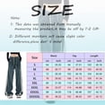 thumbnail image 7 of Baggy Jeans Women Y2K Low Rise Wide Leg Jeans High Waisted Denim Pants Teens Girls Aesthetic High Street Hip Hop Streetwear, 7 of 7
