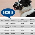 thumbnail image 2 of Breathable Basket Muzzle for Dogs, Prevents Biting, Chewing and Barking, Suitable for Aggressive Dogs (Black) - S, 2 of 7