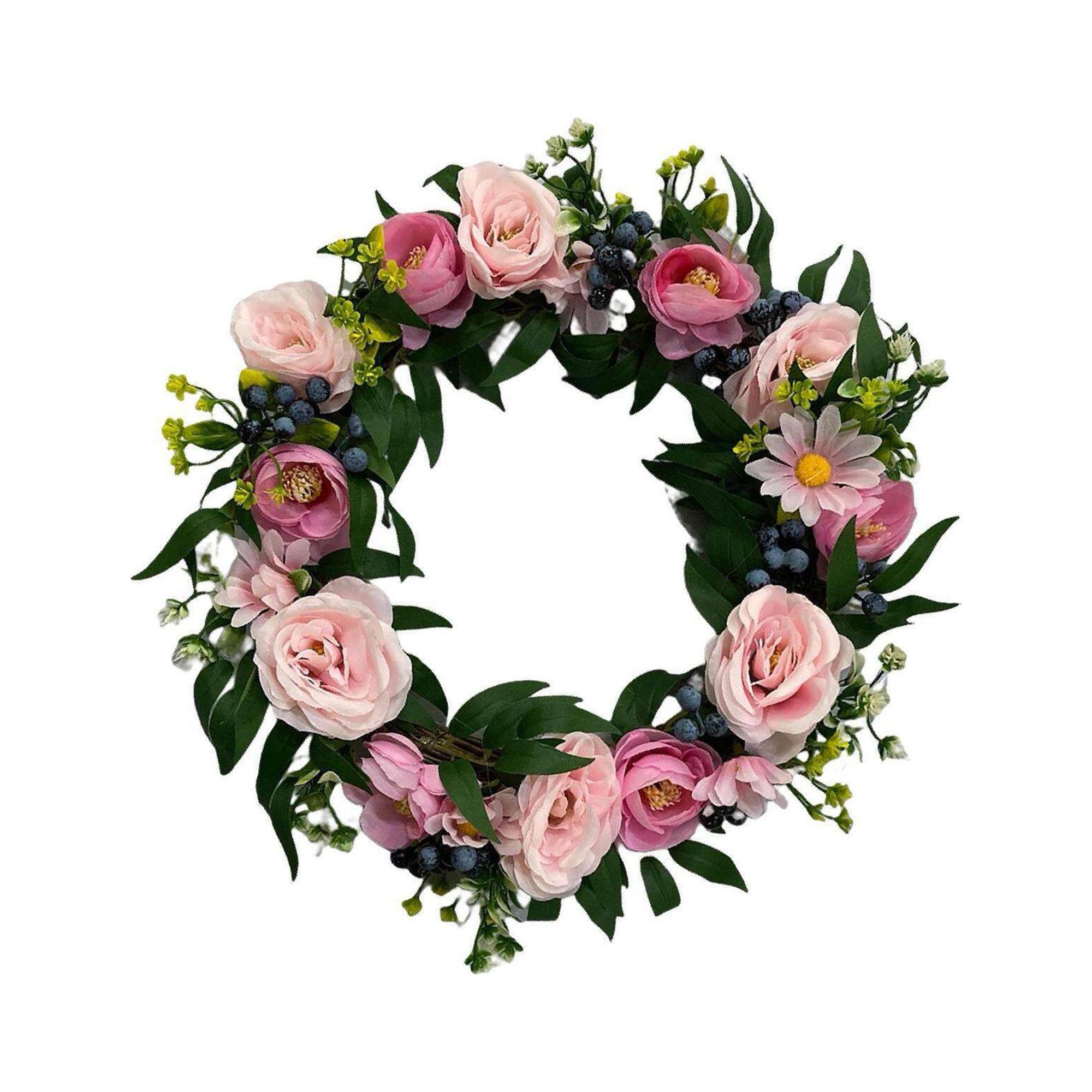 Front Door Wreath Rose Artificial Flowers Garland Artificial