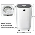 thumbnail image 4 of Towel Warmers for Bathroom 20L Towel Warmers Buckets Spa with 15/30/45/60 Timing, Luxury Large Towel Warmer Fits Up to Two Oversized Towels, Bathrobe, Towel, Blanket Grey, 4 of 9