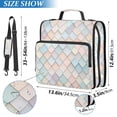 thumbnail image 2 of FORMRS Zipper Binder with Shoulder Strap 2-inch Ring 500 Sheet Capacity File Bag, Small Pink Pattern, 2 of 5