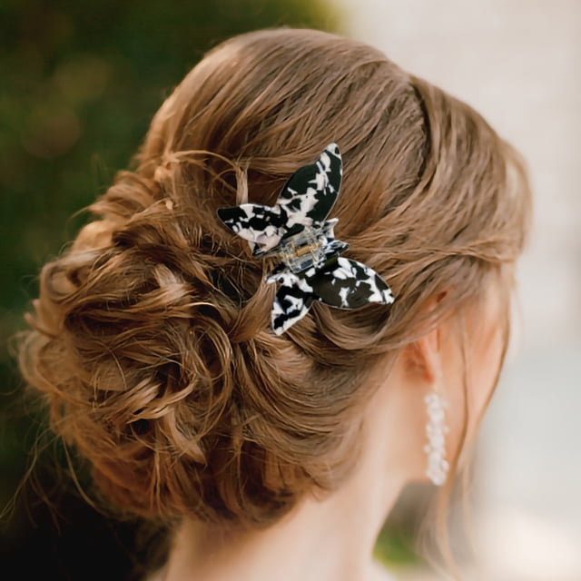 Pinza para el pelo Pinza para el pelo con placa para rascar el pelo de mariposa de color francés Wmkox8yii fajkfhkj4206
