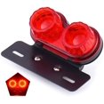 thumbnail image 2 of 40W 40 LED Motorcycle Tail Light Brake Lights Turn Signal License Plate Lamp Bracket, 2 of 3