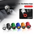 thumbnail image 2 of 4 tapones de válvula de neumático de aluminio para rueda de coche, accesorios exteriores para Porsche, Lexus, Mercedes, Alfa Romeo, Subaru, Ford y Audi, 2 of 5