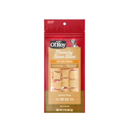 Ol' Roy Munchy Bone Bites with Marrow, 2 oz, 1 Count