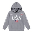 thumbnail image 4 of LNMQLPDBS Girls Graphic Hoodie Casual Long Sleeve Pullover Hooded Sweatshirt with Kangaroo Pocket 4th of July Patriotic Outfit for Kids Tween Girl Top, 4 of 4