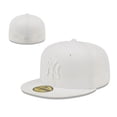 thumbnail image 4 of New Era New Era Yankees gorra de béisbol totalmente sellada no ajustable gorra de ala plana circunferencia de cabeza grande hombres mujeres estilo de moda desgaste inverso Hip-Ho, 4 of 4